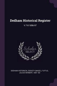 Produktbild: Dedham Historical Register