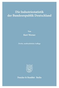 Produktbild: Die Industriestatistik der Bundesrepublik Deutschland.