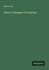 Produktbild: Index to Passages of Scripture
