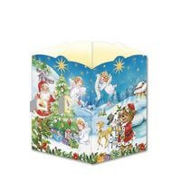 Produktbild: TR&Ouml;TSCH - Windlicht Adventskalender Nostalgisch | Weihnachtskalender mit 24 leuchtenden Motiven