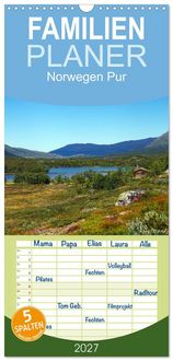 Produktbild: Familienplaner 2027 - Norwegen PUR mit 5 Spalten (Wandkalender, 21 x 45 cm) CALVENDO