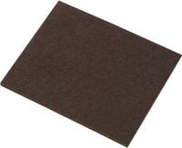 Produktbild: TRU Components FP8005BN Filzgleiter selbstklebend Braun (L x B x H) 100 x 80 x 4mm 1St.