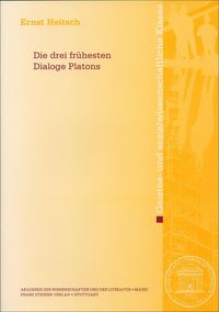 Produktbild: Die drei fr&uuml;hesten Dialoge Platons