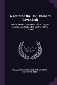 Produktbild: A Letter to the Hon. Richard Cavendish