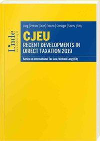 Produktbild: CJEU - Recent Developments in Direct Taxation 2019