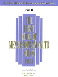 Produktbild: The First Book of Mezzo-Soprano/Alto Solos - Part II