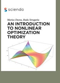Produktbild: An Introduction to Nonlinear Optimization Theory