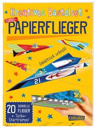 Produktbild: Bastelset f&uuml;r Kinder: Kreatives Bastelset: Turbo-Papierflieger