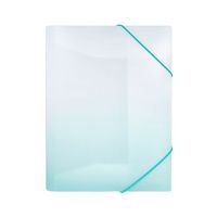 Produktbild: Idena Sammelmappe PP Color Edition wei&szlig;/petrol DIN A4 mit Gummizug