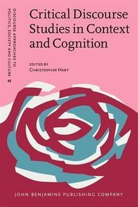Produktbild: Critical Discourse Studies in Context and Cognition