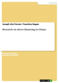 Produktbild: Research on micro financing in Ghana