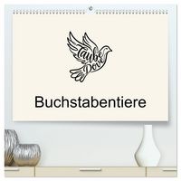 Produktbild: Buchstabentiere (hochwertiger Premium Wandkalender 2027 DIN A2 quer), Kunstdruck in Hochglanz