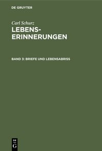 Produktbild: Briefe und Lebensabri&szlig;
