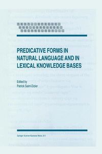 Produktbild: Predicative Forms in Natural Language and in Lexical Knowledge Bases
