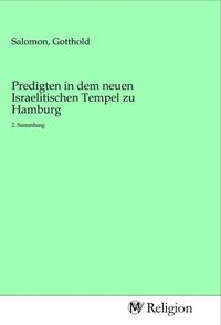 Produktbild: Predigten in dem neuen Israelitischen Tempel zu Hamburg
