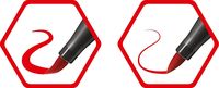 Premium-Filzstift mit Pinselspitze für variable Strichstärken - STABILO Pen 68 brush - 12er Pack - mit 12 verschiedenen Farben