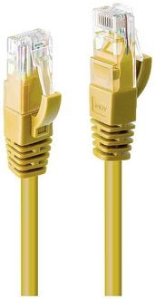 Produktbild: LINDY 48065 RJ45 Patchkabel CAT 6 U/UTP 5.00m Gelb 1St.