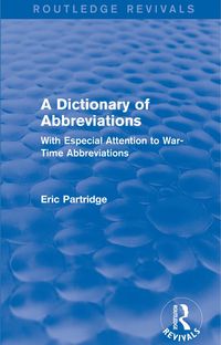 Produktbild: A Dictionary of Abbreviations