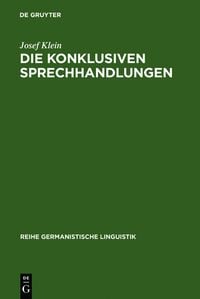 Produktbild: Die konklusiven Sprechhandlungen