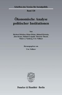 Produktbild: &Ouml;konomische Analyse politischer Institutionen.