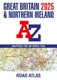 Produktbild: Great Britain & Northern Ireland A-Z Road Atlas 2025 (A3 Paperback)