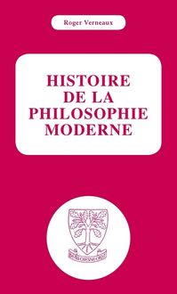 Produktbild: Histoire de la philosophie moderne