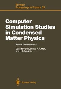 Produktbild: Computer Simulation Studies in Condensed Matter Physics