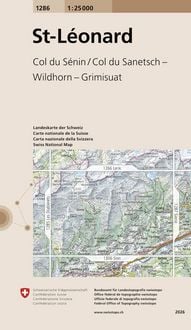 Produktbild: Swisstopo 1 : 25 000 St-L&eacute;onard