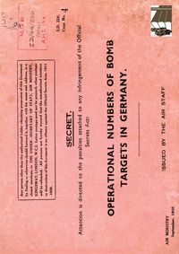 Produktbild: Operational Numbers of Bomb Targets in Germany Air Ministry 1940