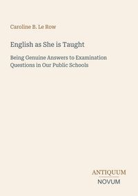 Produktbild: English as She is Taught