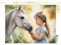 Produktbild: CALVENDO Puzzle Ponymädchen | 1000 Teile Lege-Größe 64x48cm Foto-Puzzle für glückliche Stunden