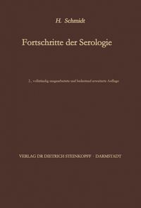 Bild vom Artikel Fortschritte der Serologie vom Autor Hans Schmidt