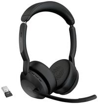 Produktbild: Jabra Evolve2 55 MS Stereo On Ear Headset Bluetooth&reg; Stereo Schwarz Noise Cancelling, Mikrofon-Rauschunterdr&uuml;ckung Headset