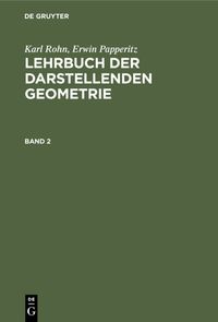 Produktbild: Lehrbuch der darstellenden Geometrie. Band 2