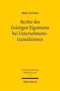 Produktbild: Rechte des Geistigen Eigentums bei Unternehmenstransaktionen