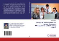 Produktbild: Design & Development of Human Resource Management System using J2EE-II