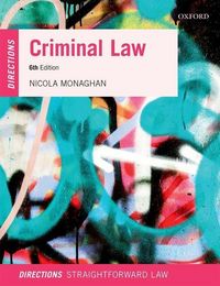 Produktbild: Monaghan, N: Criminal Law Directions