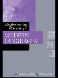 Produktbild: Effective Learning and Teaching in Modern Languages