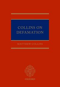 Produktbild: Collins On Defamation
