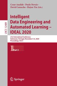 Produktbild: Intelligent Data Engineering and Automated Learning - IDEAL 2020