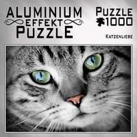 Bild vom Artikel Aluminium Effekt Puzzle Motiv: Katzenliebe 1.000 Teile vom Autor 