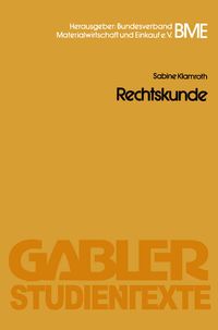 Produktbild: Rechtskunde