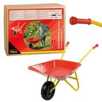 Produktbild: Idena Schubkarre Metall tragkraft 30Kg rot/gelb 78x40x38cm bis 30kg belastbar