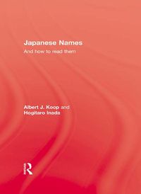 Produktbild: Japanese Names and How To Read Them