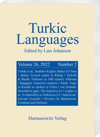 Produktbild: Turkic Languages 26 (2022) 2