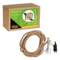 Produktbild: Idena Duo Solar-LED-Lichterkette Seil mit Netzteil/Solarmodul 8h Timer 14m 100 LED wiederaufladbar