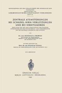 Produktbild: Zentrale Atemst&ouml;rungen bei Sch&auml;del-Hirn-Verletzungen und bei Hirntumoren