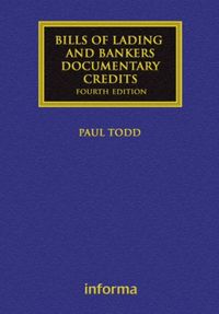 Produktbild: Todd, P: Bills of Lading and Bankers' Documentary Credits