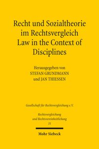 Produktbild: Recht und Sozialtheorie im Rechtsvergleich / Law in the Context of Disciplines