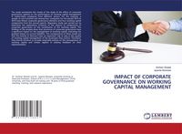 Produktbild: Impact Of Corporate Governance On Working Capital Management